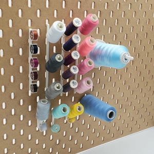 Sample Sewing SKADIS Accessories Kit | SKADIS or 1/4&quot; Compatible, Crafting gift for quilters and makers, IKEA pegboard storage