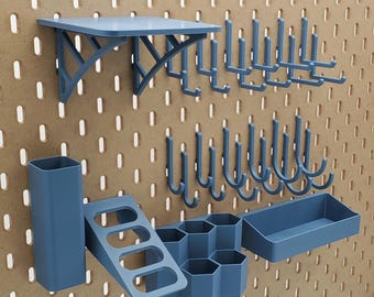 Tablero perforado General Maker 1, compatible con SKADIS o 1/4", regalo para creadores, regalo para profesores, accesorios para tableros perforados de IKEA
