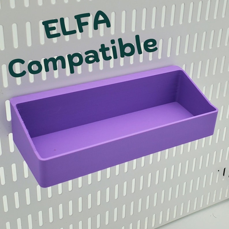 ELFA Pegboard Storage Bins, Cup Containers Compatible With Elfa Utility ...