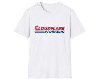 Cloudflare Workers T-Shirt | White Soft Cotton Developer Tee | Costco Style Tech Merch | Programmer Gift | Edge Compute