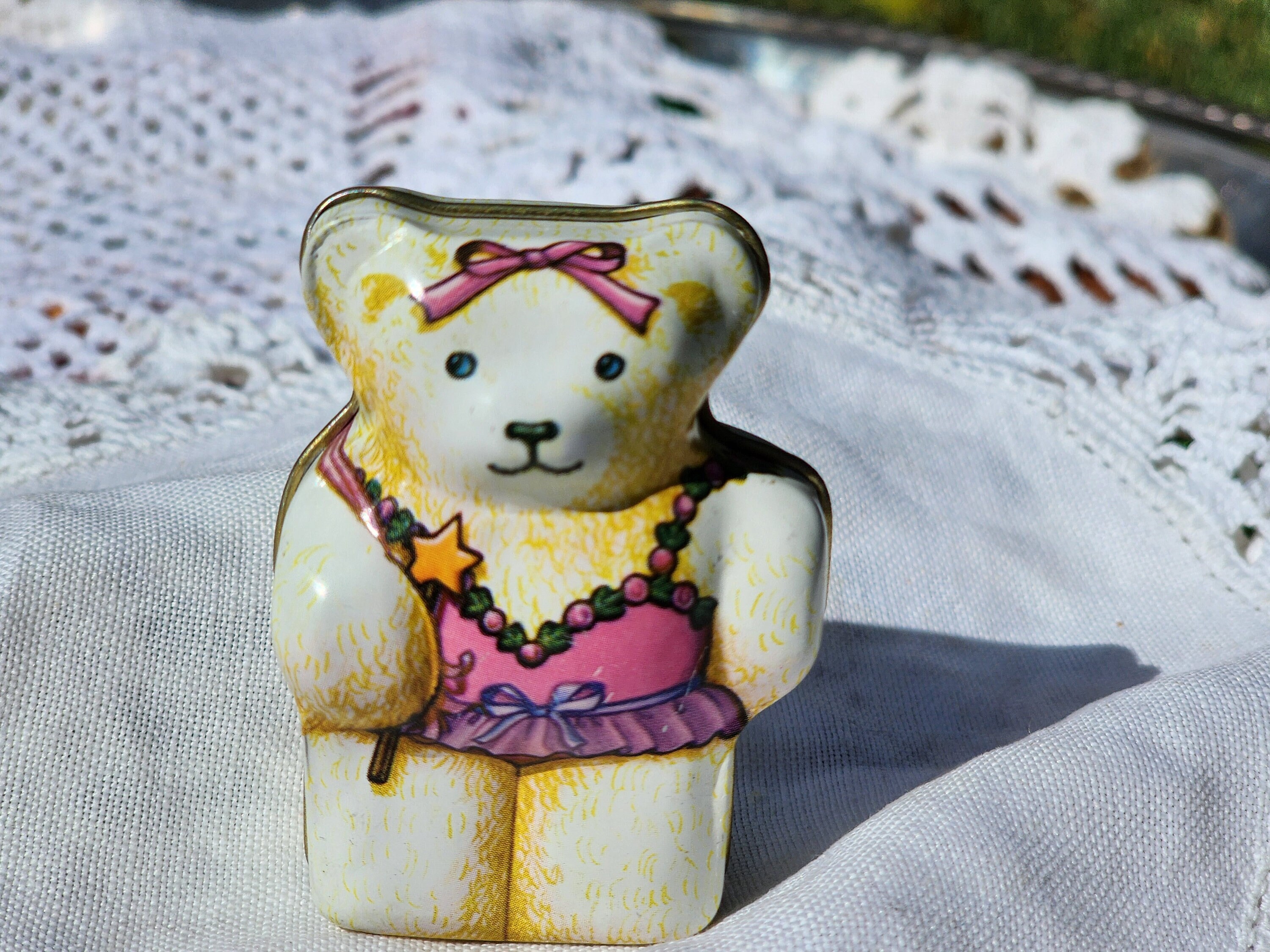 Hunky Dory Ballerina Bear Tin