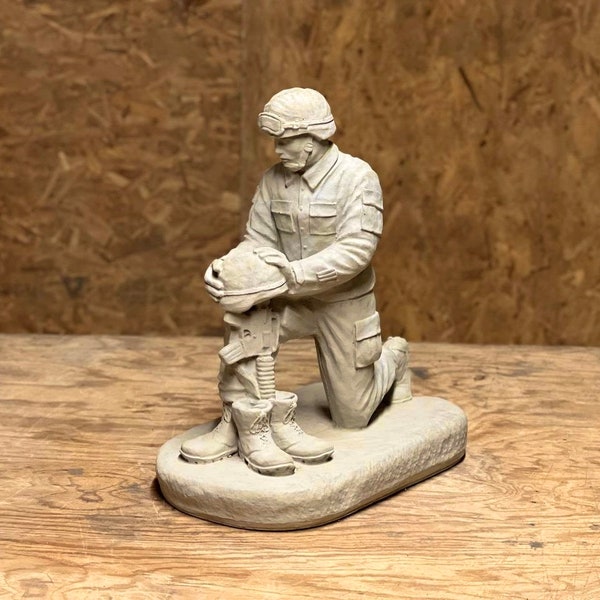Concrete Military Statues Etsy