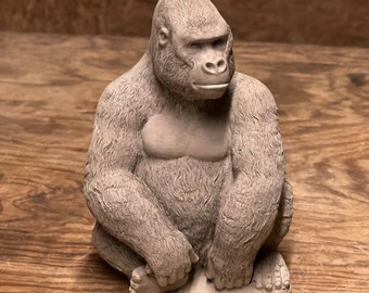 Massive Gorilla Statue Concrete Gorilla Sculpture Stone Monkey Figure  Cement Monkey Figurine Garden Animal Ornament Pet Lover Gift -  Norway