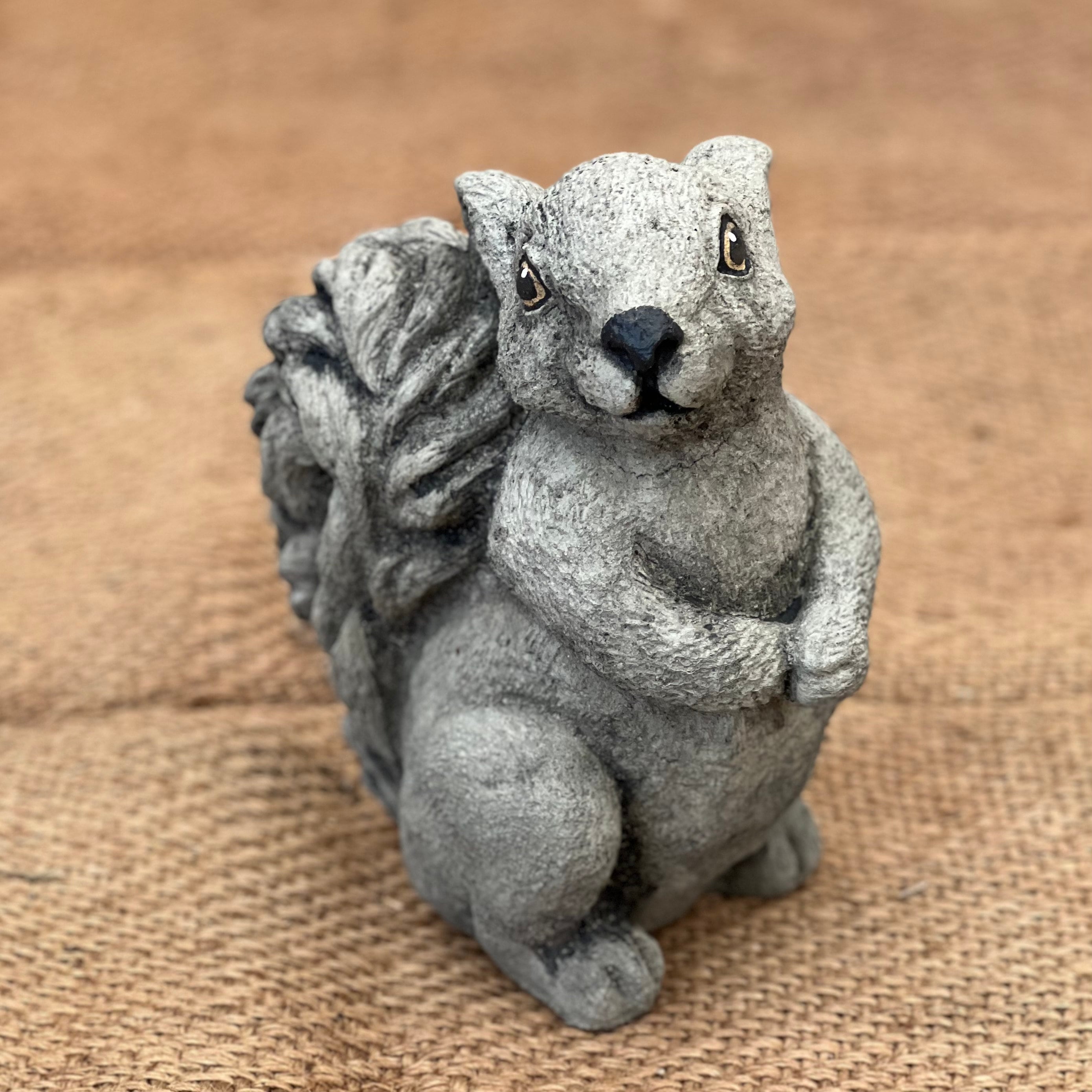 Wild Concrete Squirrel Statue Concrete Outdoor Squirrel Etsy