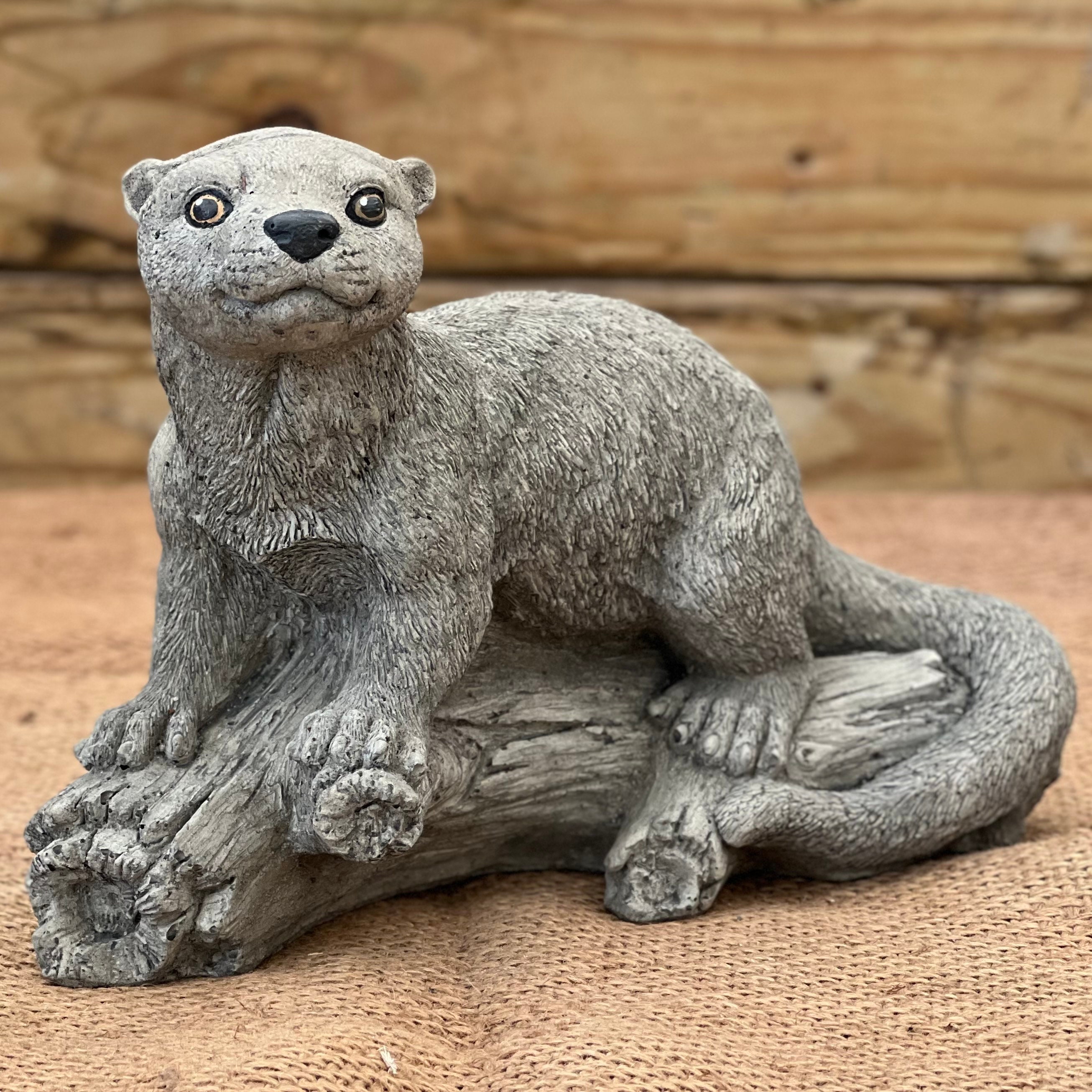 Otter Concrete Statue River Otter Sculpture Wildlife Animal - Etsy