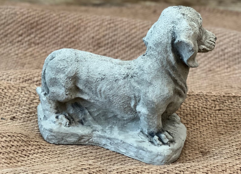 Concrete Dachshund Figurine Dachshund Decor Gift for Pet Etsy