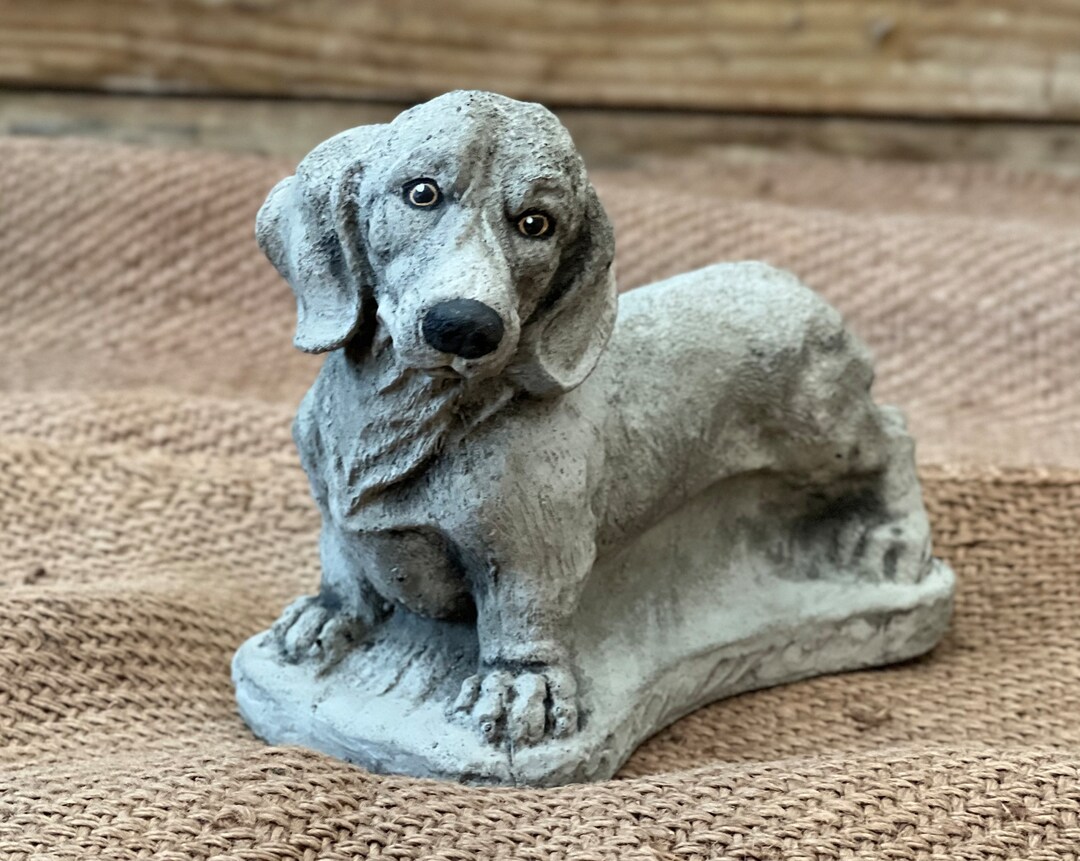 Concrete Dachshund Figurine Dachshund Decor Gift for Pet Etsy