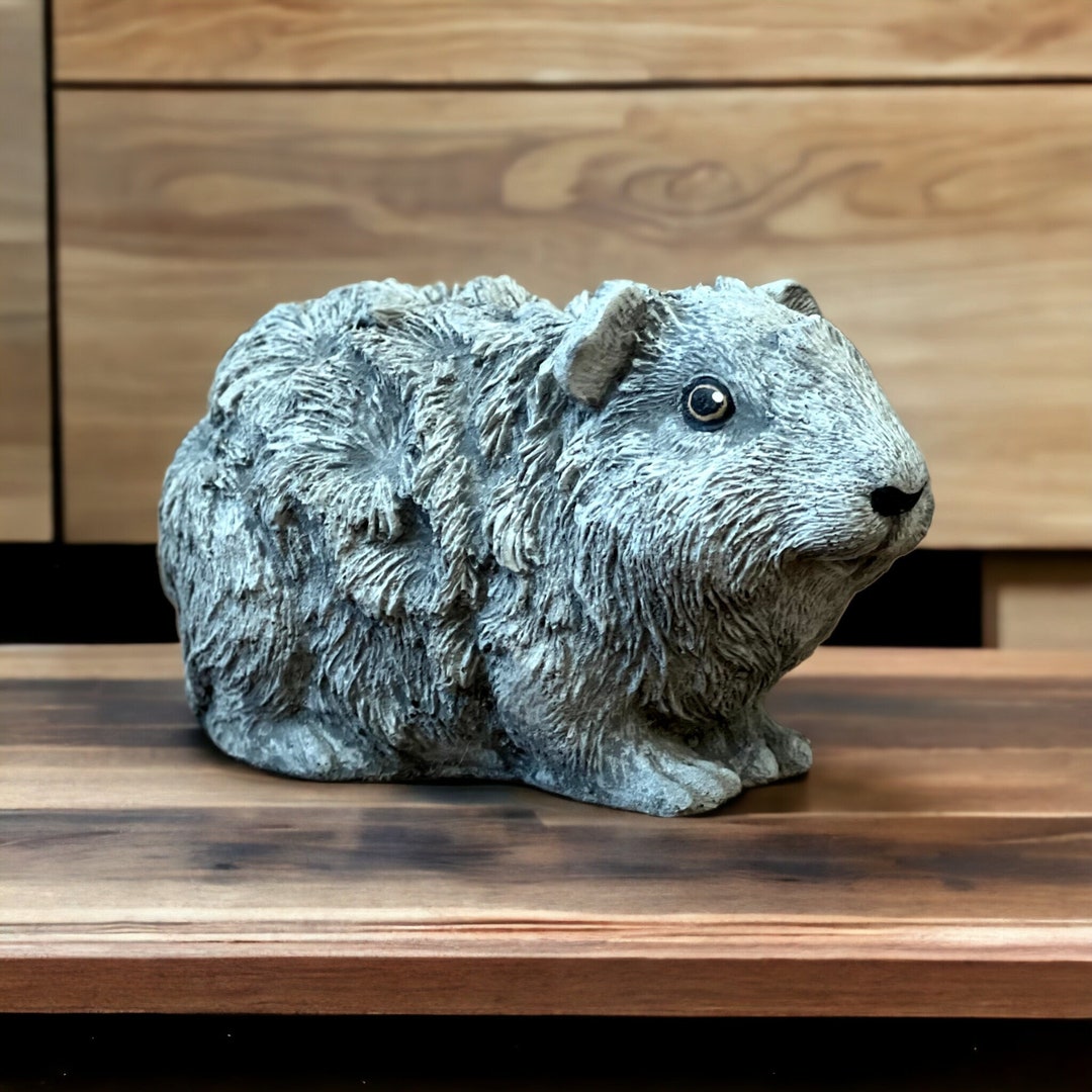 Concrete Guinea Pig Statue Realistic Guinea Pig Figure Home Etsy