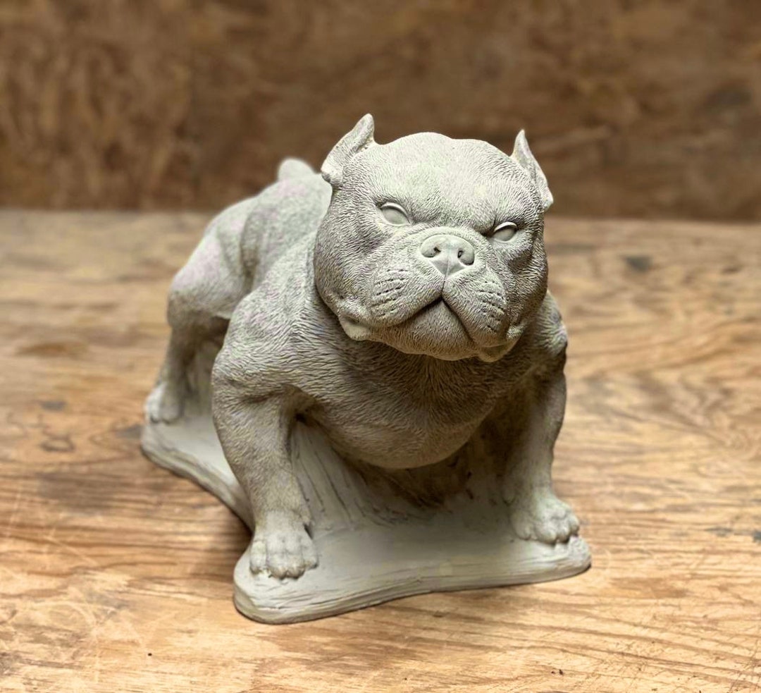 Walking Bully Dog Statue