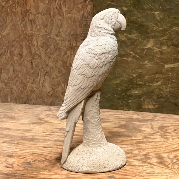 Concrete Parrot Statue Etsy