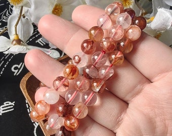 Vuurkwarts - hematoïde armband 8 mm
