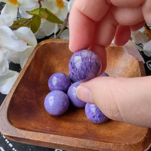 Small Charoite Spheres