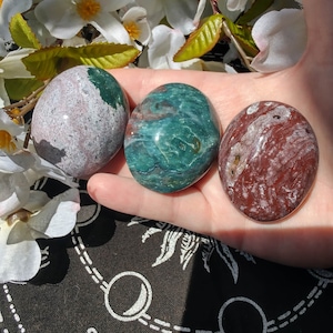 Fancy Jasper Palm Stone