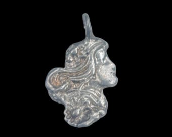 Vintage Sterling Silber Anhänger - Jugendstil