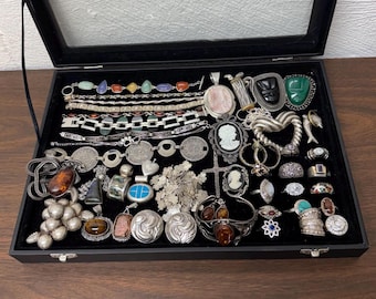 22 Troy Oz Sterling Silver Estate Vintage Jewelry Lot