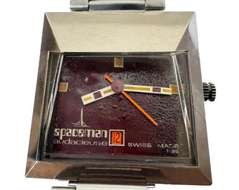 Vintage Omax Spaceman schweizisk klocka, SERVAD!