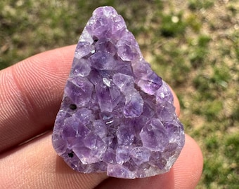 59 Karat Amethyst Custom Cut Cabochon Druzy Hand Cut