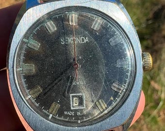 Vintage herrklocka Sekonda USRR Ryssland med 21 juveler, USSR-löpning