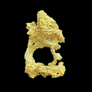 Gold Crystal Nugget Specimen - Grass Valley, Nevada County, California - 0.6 grams
