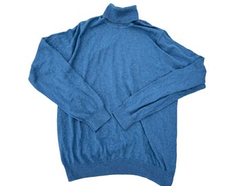 14th and union cotton cashmere large turtleneck sweater