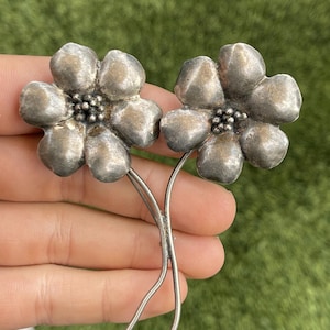 Vintage Sterling Silver Brooch Pin 925 Flower Signed Coro Antique