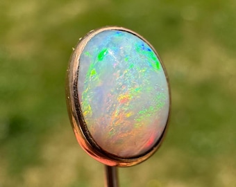Naturlig opal Vintage 14k guldpinne
