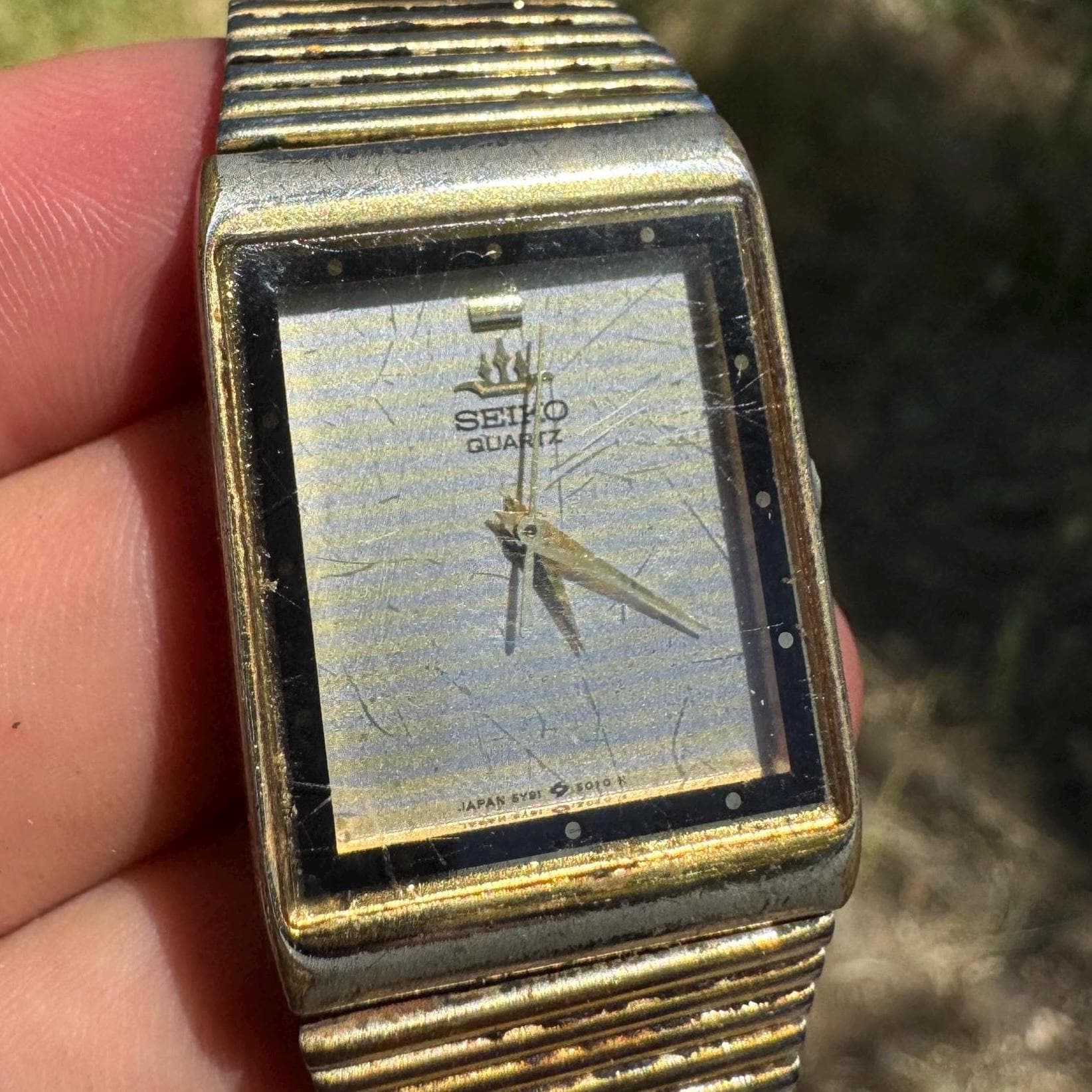 Vintage Seiko 5y91-5030 Galaxy Tank Watch RARE - Etsy
