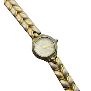 Ladies Jules Jurgensen Quartz Gold Tone Watch Dead Battery VTG