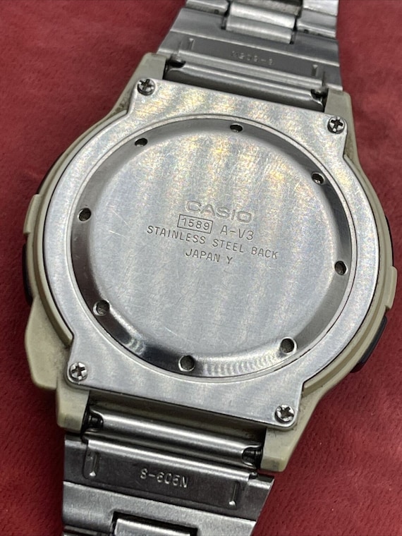 Casio A-V3 LCD digital voice recorder watch 1589 … - image 10