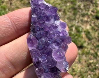 90 Karat Amethyst Custom Cut Cabochon Druzy Hand Cut