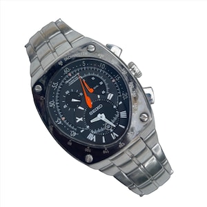 Seiko Sportura Chronograph Watch 7L22-0AD0 Vintage