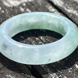 Jade Ring Band Vintage Estate Size 5