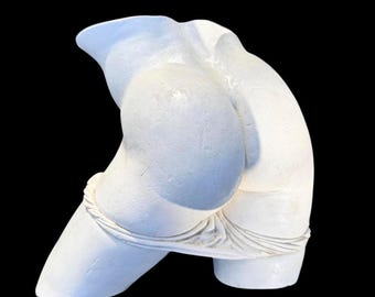 RARE Anthony Visco Signed Plaster Cast Bust Male 1970s