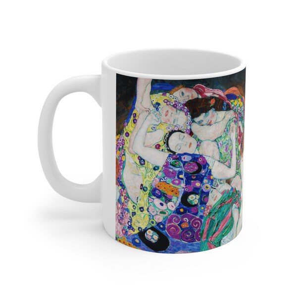 Tasse à café en céramique 11oz The Maiden Klimt, Art de la Renaissance, Collection, Maison et vie, Bureau, Art classique, Boisson, Récipient, Art