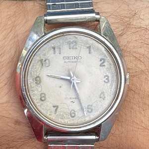 Vintage 1970s Seiko 7001-8009 Automatic Very Rare - field watch - PARTS REPAIR