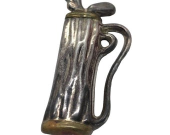 Vintage Sterling Silber Brosche Pin 925 Taxco Mexico Golf Clubs 18 gramm