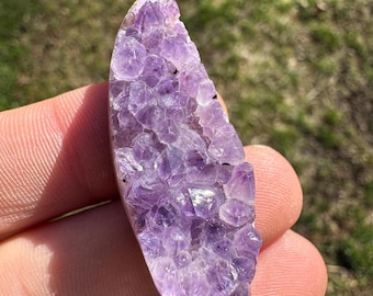 55 karat ametist specialslipad cabochon druzy handslipad