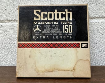 Scotch Magnetic Tape 150 1/4 1800 ft. 7"  REEL-TO-REEL
