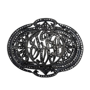Vintage Art Deco Marcasite Brooch Pin