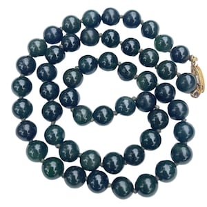 Vintage Jade Bead Strand 18”