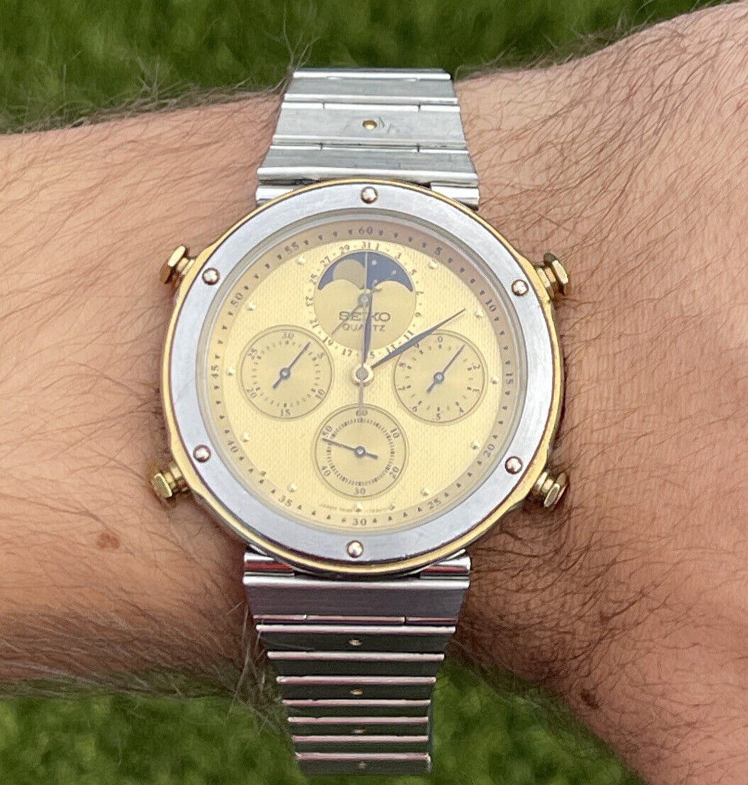 Vintage 7a48-7010 Seiko Chronograph Rare Orig. Bracelet