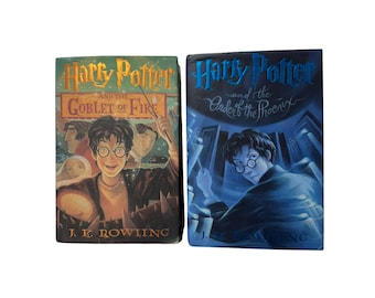 First Edition Harry Potter Hardcovers Lot Order of the Phoenix Goblet of Fire JK Rowling