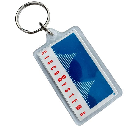 vintage Cisco systems keychain