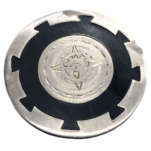 Vintage Sterling Silver Brooch Pin 925 Mayan Caliber Signed Mexico Hecho