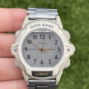 Casio ABX-24 Wrist Watch Module 2359 Vintage Old Retro Data Bank Dead Battery