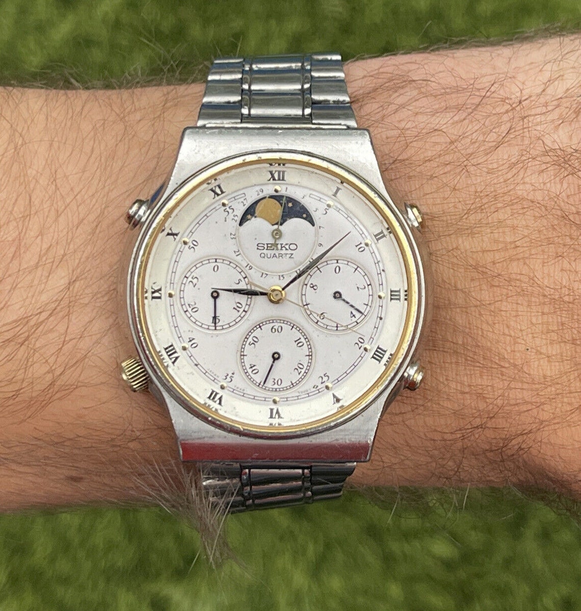 Vetro Cristallo Per Orologio Seiko 7A48-7000/7009 – Cronografo Fasi Lunari