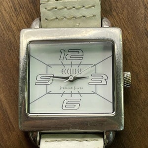 Ecclissi Sterling Silver Ladies Watch White Dial Braided  display picture 1