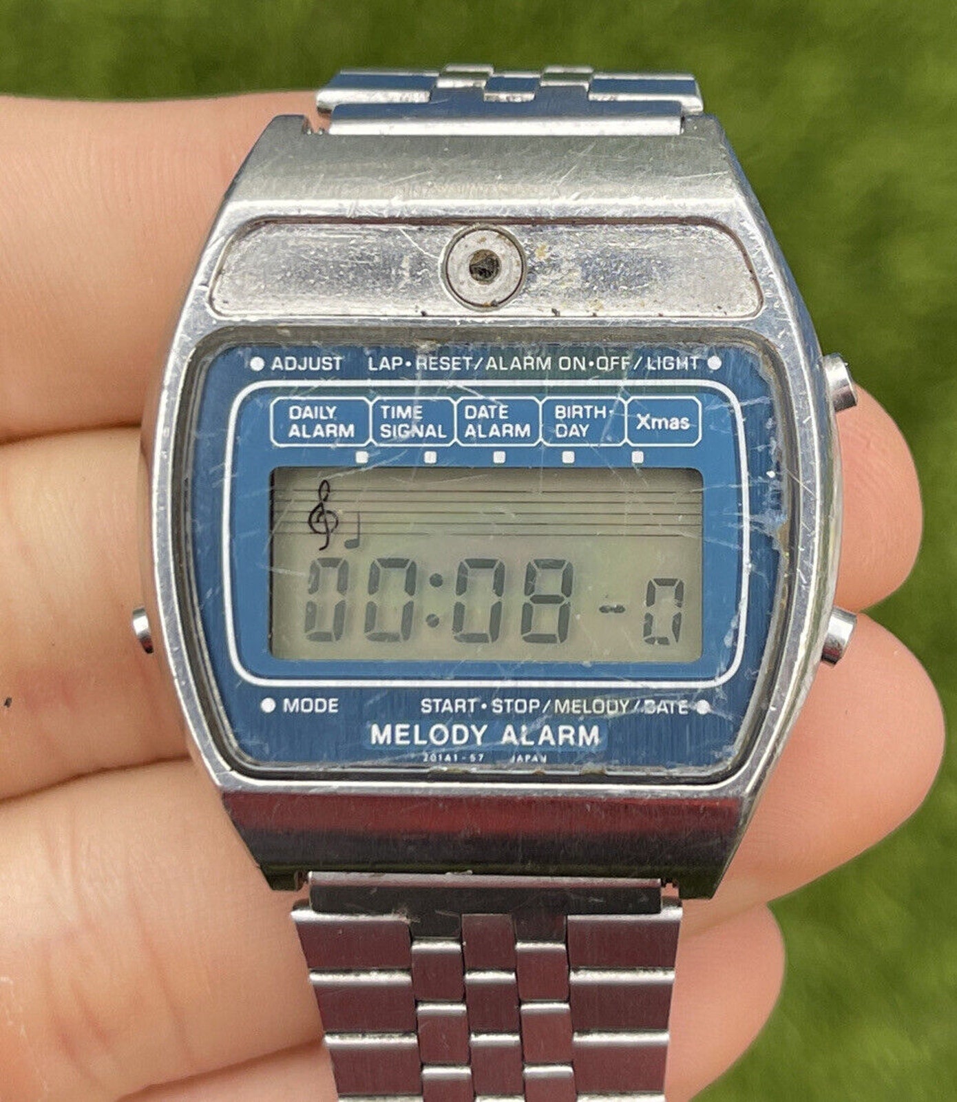 RARE Vintage 1980 Casio H104 Digital Melody Alarm Watch, Made in Japan, Mod 82 RARE Vintage 1980 Casio H104 Digital Melody Alarm Watch, Made in Japan, Mod 82