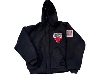 Vintage Chalk Line Jacket Chicago Bulls 90s Hot Hoops Size XL
