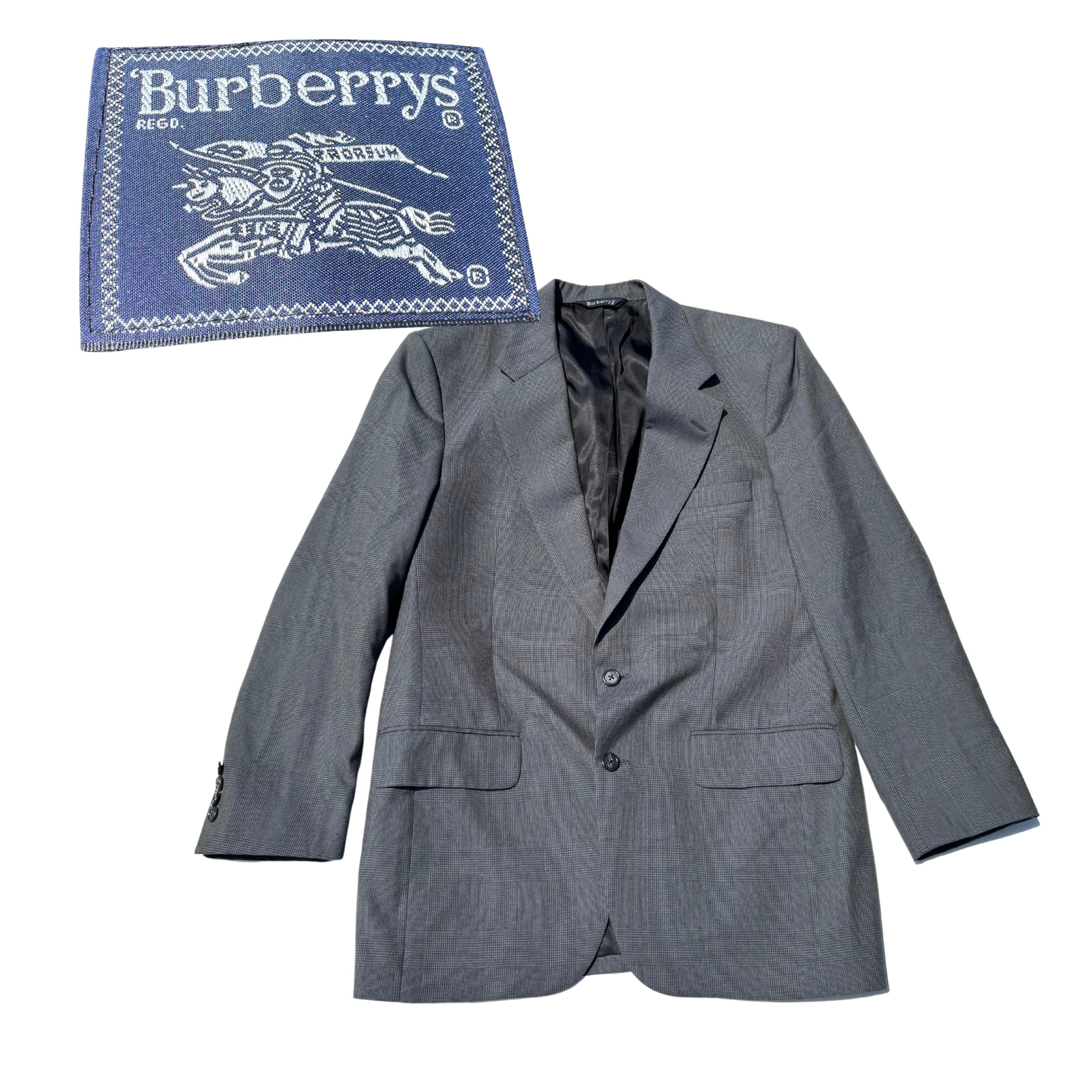 Vintage Wool Blazer Burberry - Etsy